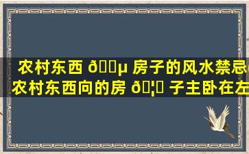 农村东西 🐵 房子的风水禁忌(农村东西向的房 🦈 子主卧在左还是右)